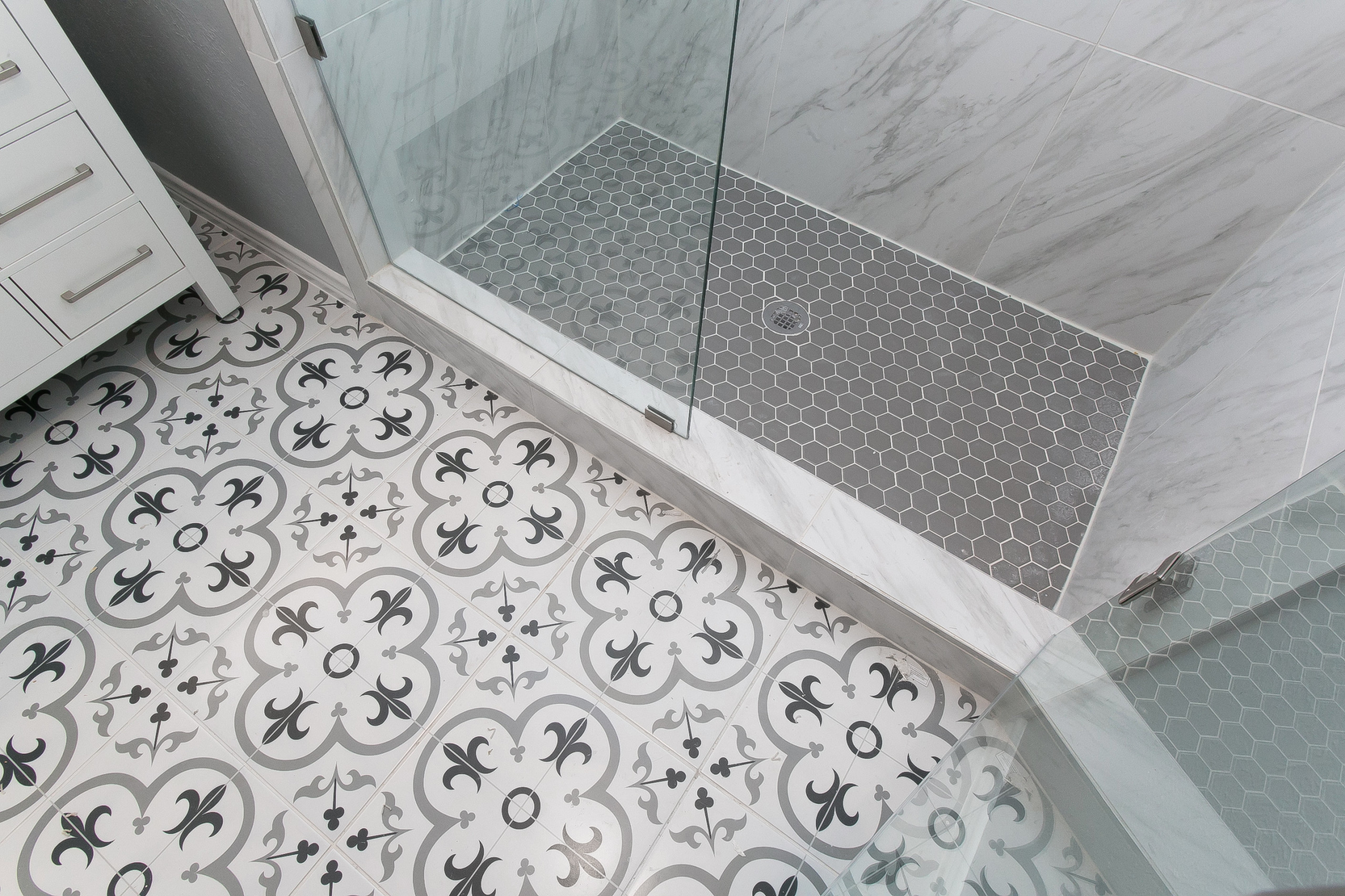 cement tile bathroom