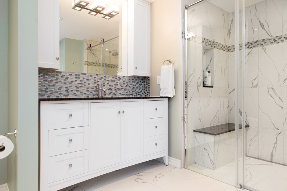 Transitional Ensuite Remodel Burlington, Ontario Transitional