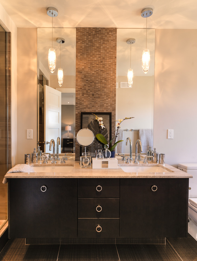 Transitional Kitchen and Ensuite Traditional Bathroom Ottawa by