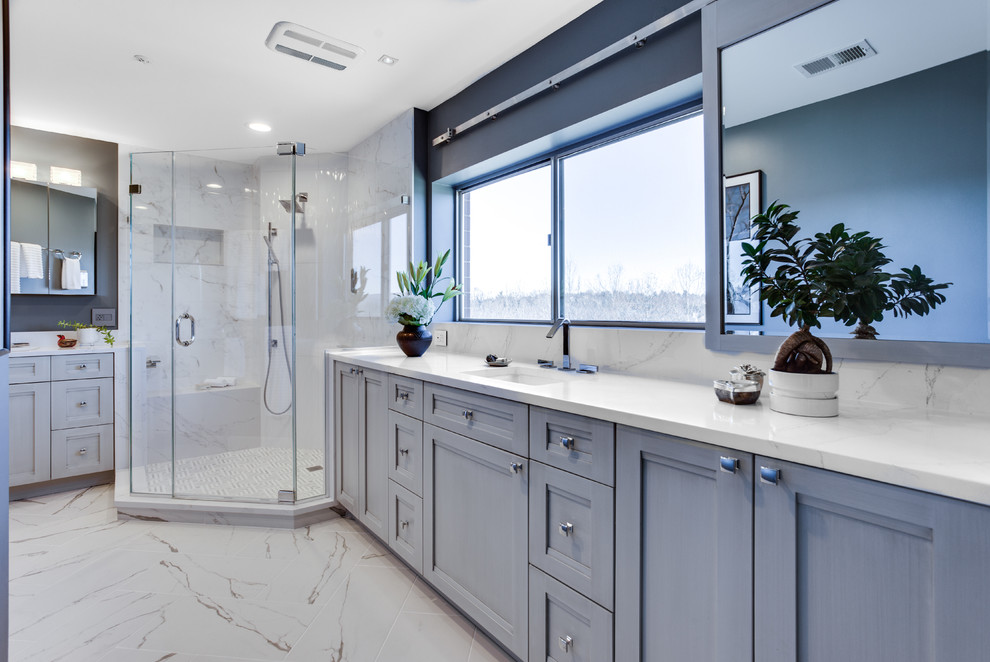 Transitional Master Bathroom Remodel Frederick, MD Transitional