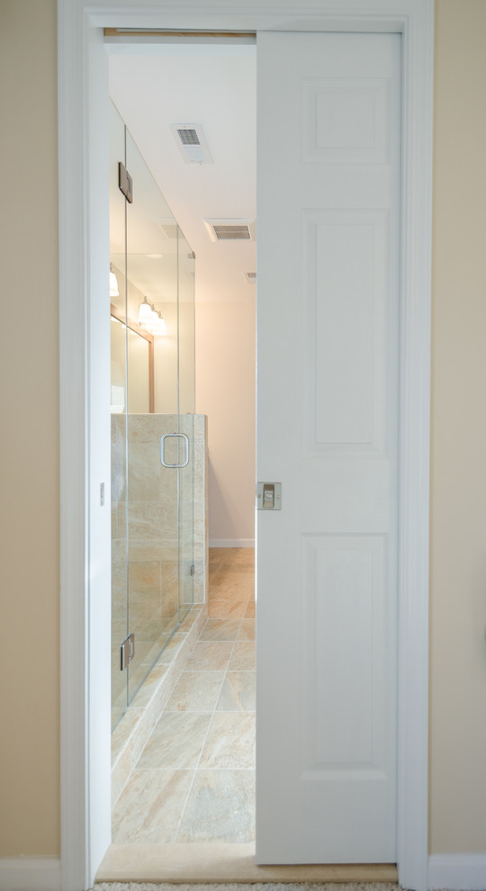 Example of a large transitional bathroom design in DC Metro