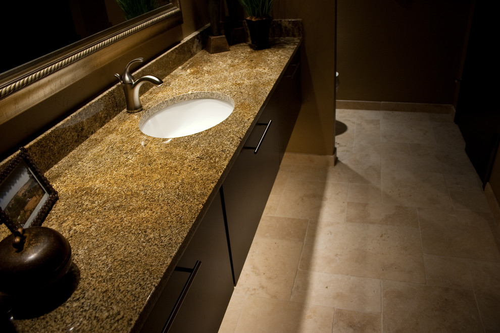 Travertine Toes Eclectic Bathroom Milwaukee by Natural Stone