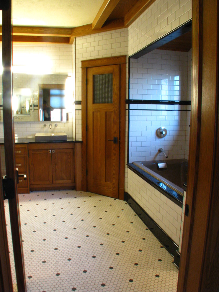 Eclectic bathroom photo in Milwaukee
