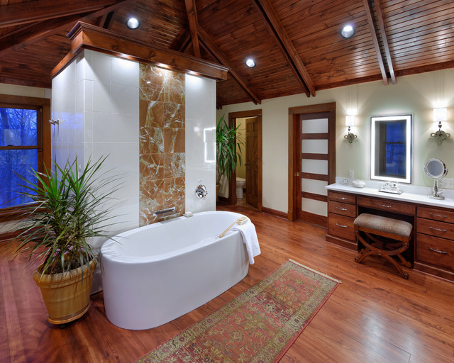 Tropical Spa Master Bath Suite - Tropical - Bathroom - Chicago - by