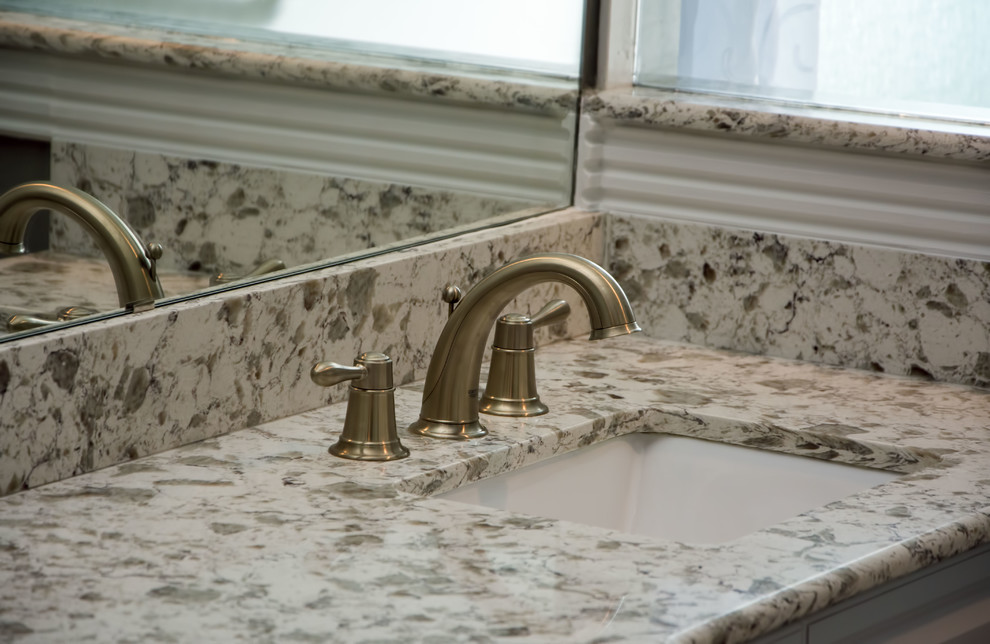 TubtoShower Conversion Transitional Bathroom Dallas by DFW