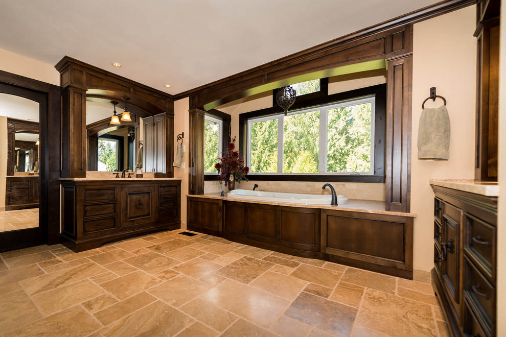Tuscan Style Master Bathroom Traditional Bathroom Seattle by