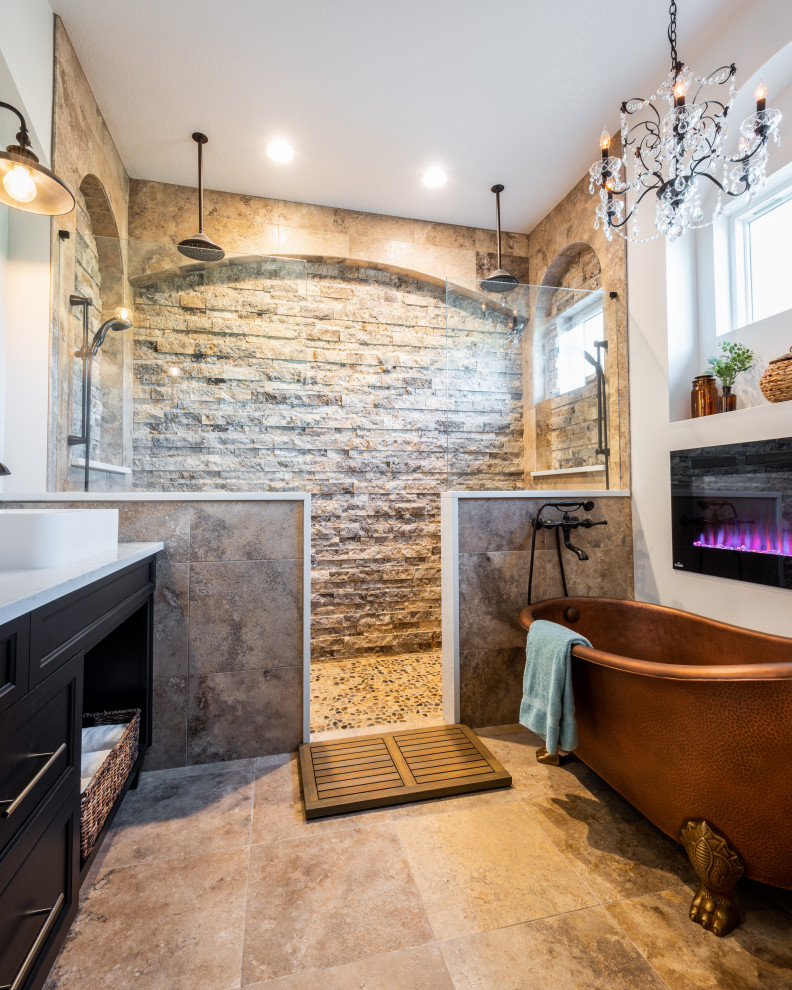 Tuscan Villa Master Bath, Bathroom Remodel Cost Orlando