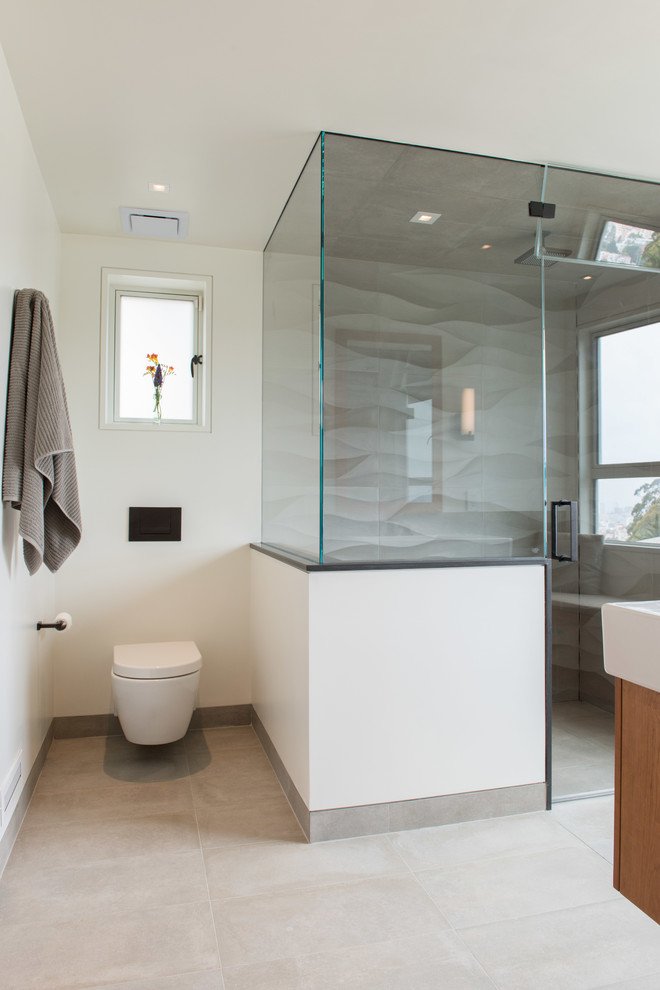Ispirazione per una piccola stanza da bagno minimalista