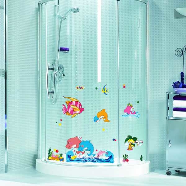 Under the Sea Ocean Wall Stickers Contemporary Bathroom Sydney