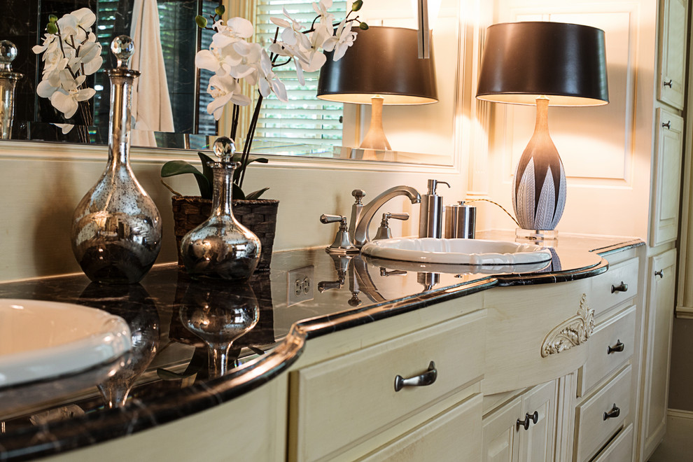 Updated Granite & Fixtures Traditional Bathroom Dallas by Desco