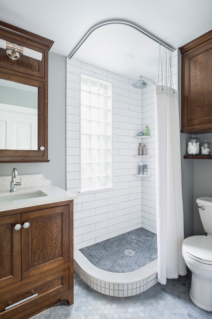 UPTOWN BATH - Transitional - Bathroom - Minneapolis - by Kate Roos ...