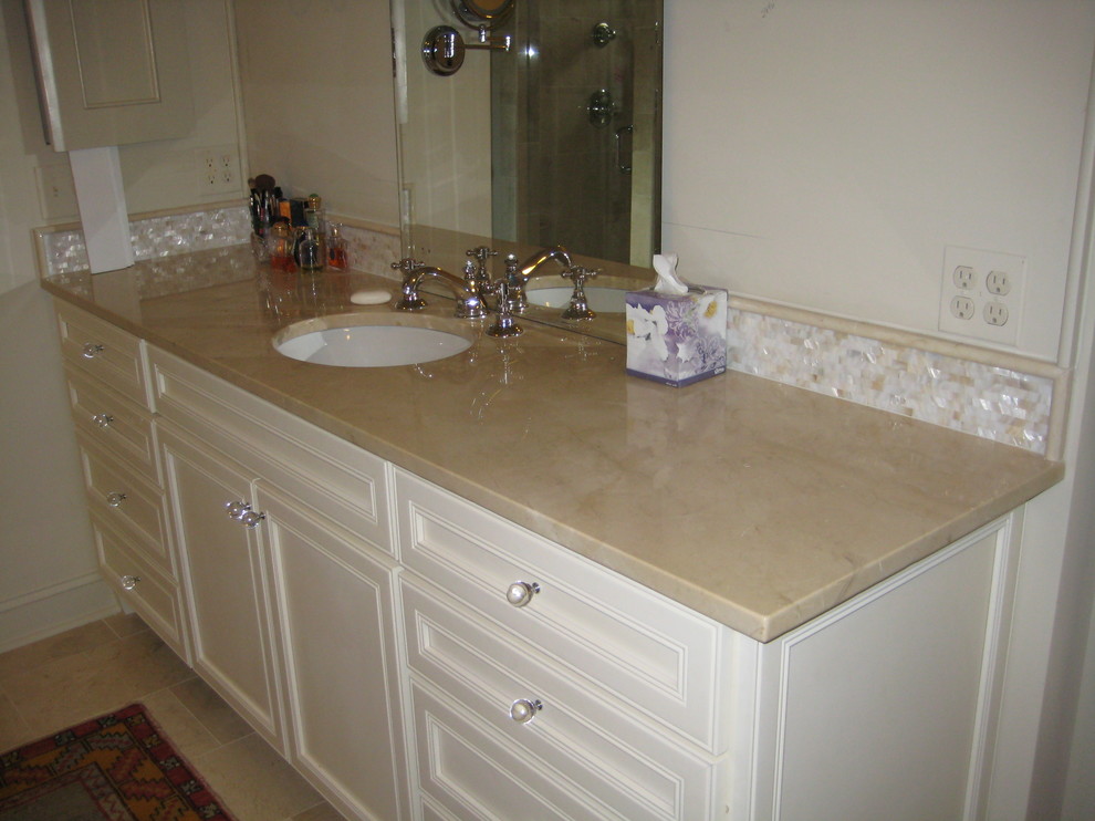 Vanity Crema Marfil Traditional Bathroom New Orleans by