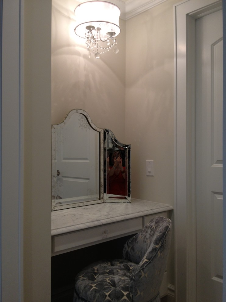 Vanity Nook Transitional Bathroom New York by Jodie O Designs