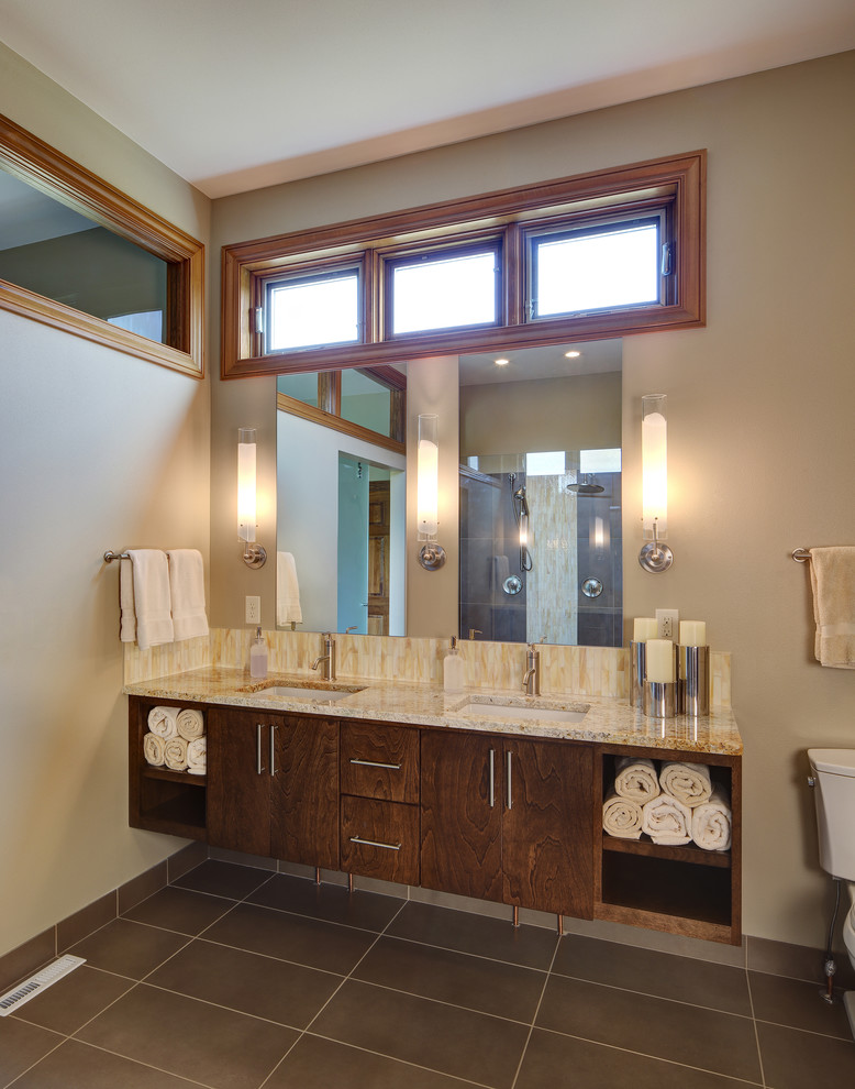 Vanity Wall Modern Bathroom Milwaukee by The Egg Design Group