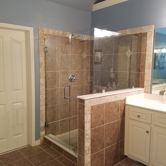 Various Projects Traditional Bathroom Atlanta by Shower Glass