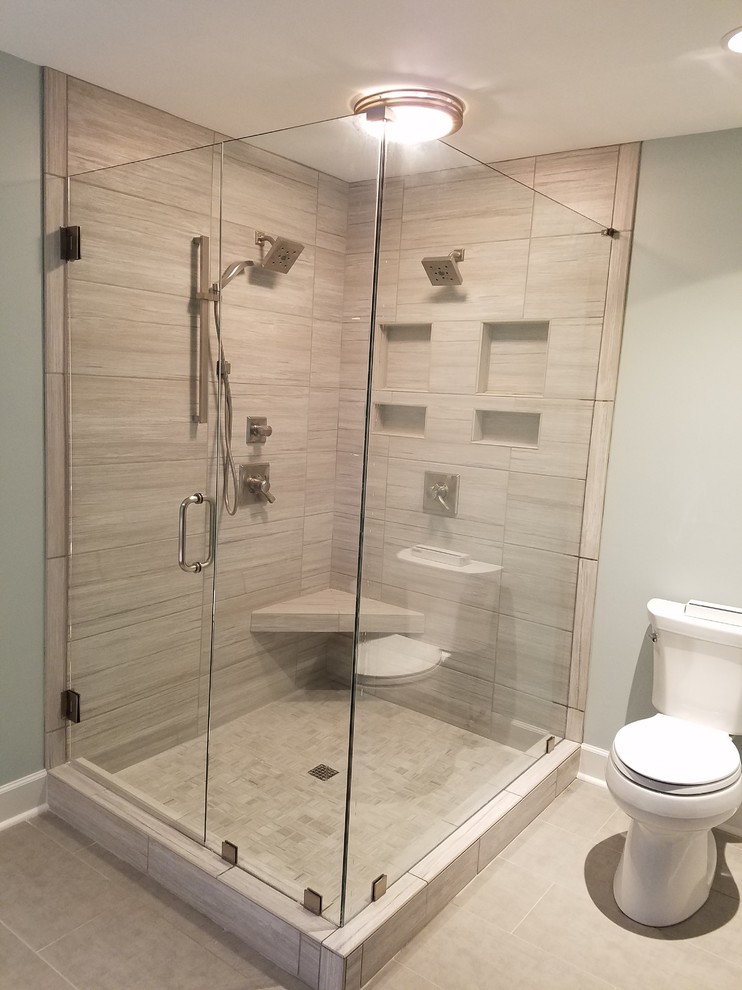 Various Projects Transitional Bathroom Atlanta by Shower Glass