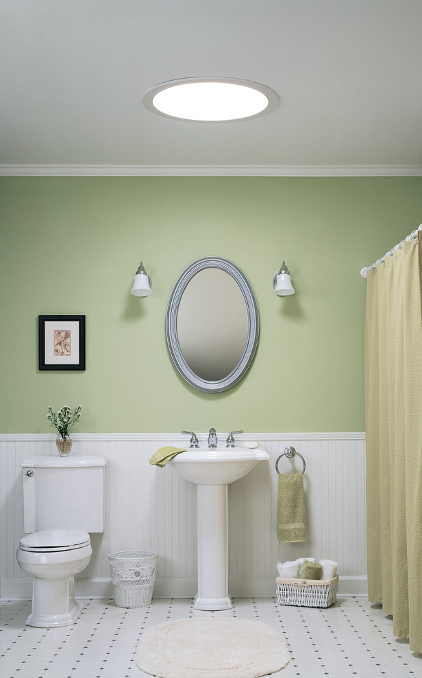 Velux SUN TUNNEL skylight Contemporary Bathroom Charlotte by