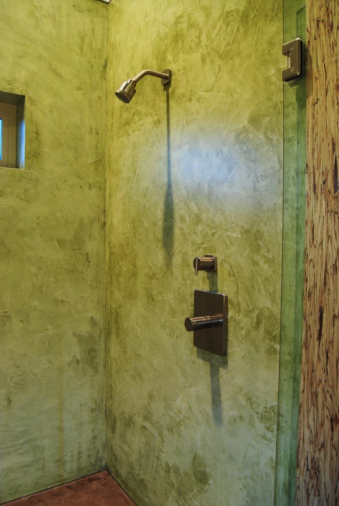 Plaster SHOWER Contemporary Bathroom Los Angeles by