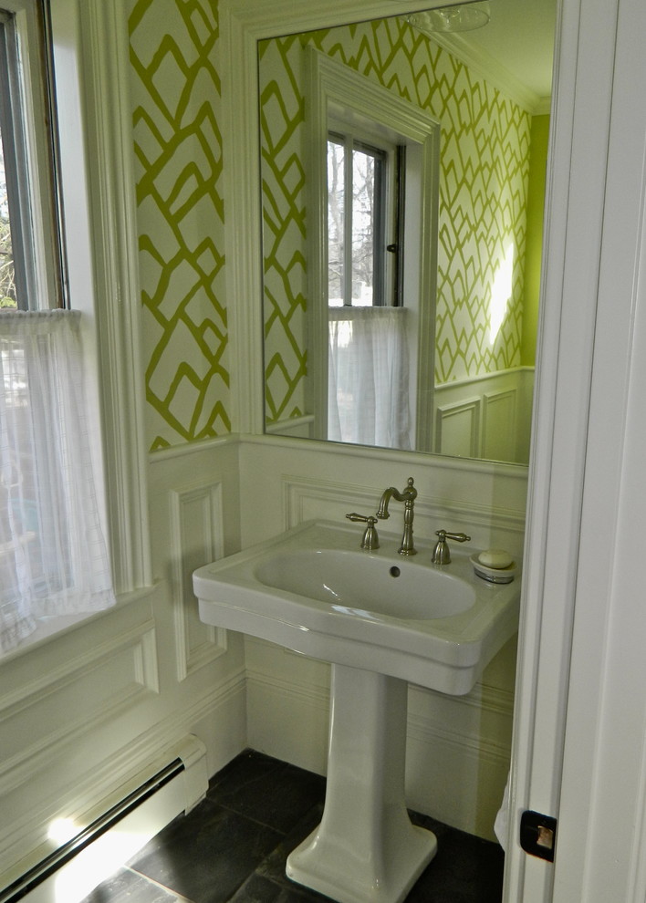 This is an example of a classic bathroom in Boston.
