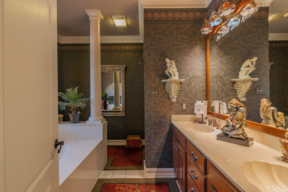 This is an example of a victorian bathroom in Other.
