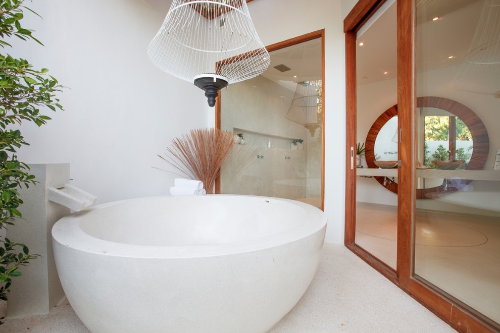 Foto di una stanza da bagno tropicale