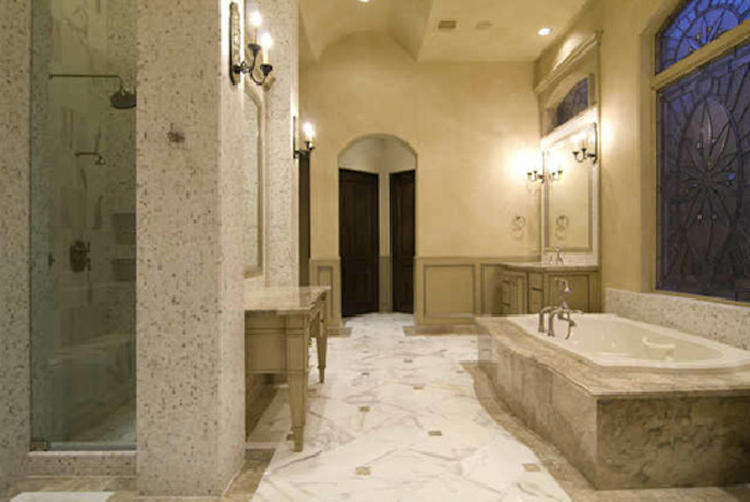 Elegant bathroom photo in Houston