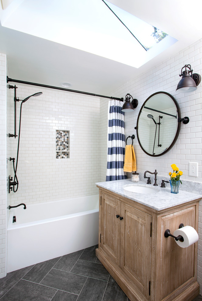 Beach style bathroom in Seattle.