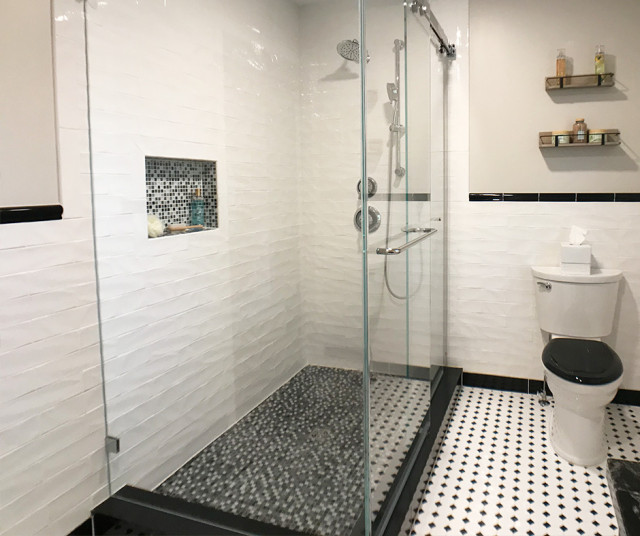 Vintage Master Bath With A Modern Touch Country Bathroom New York 