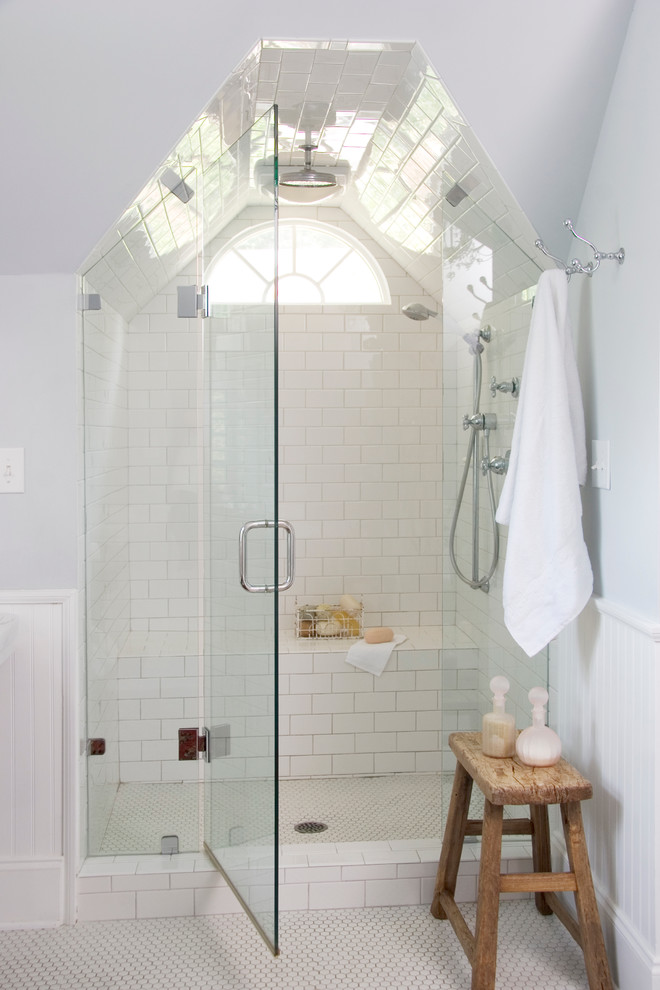 Inspiration for a timeless subway tile bathroom remodel in Atlanta