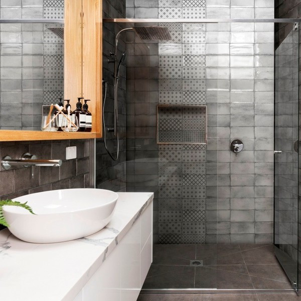 Vita Light Grey Brick Tiles - Direct Tile Warehouse - Bathroom - Other ...