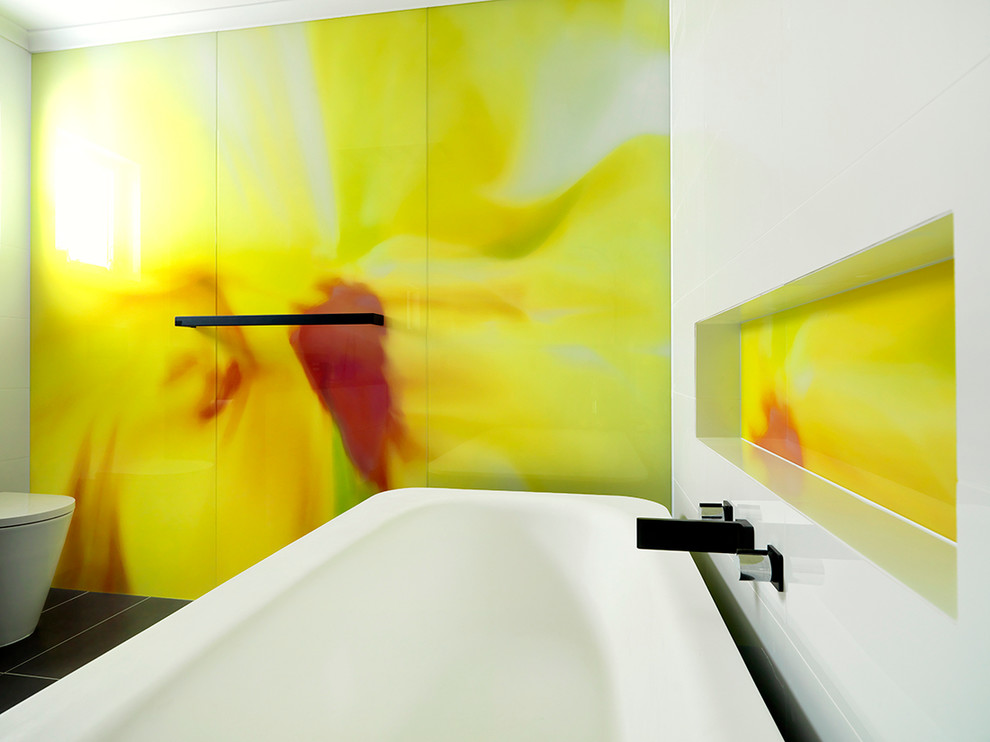 Imagen de cuarto de baño principal contemporáneo grande