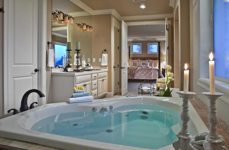 This is an example of a mediterranean bathroom in Seattle.