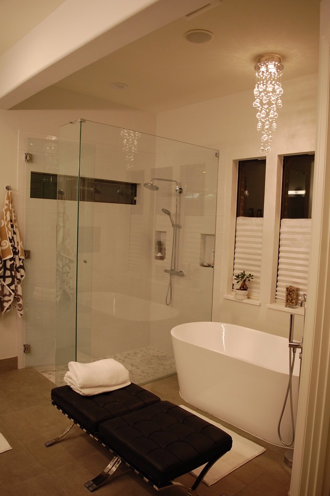 Walk in Shower and Custom Tub - Contemporary - Bathroom - Dallas - by ...