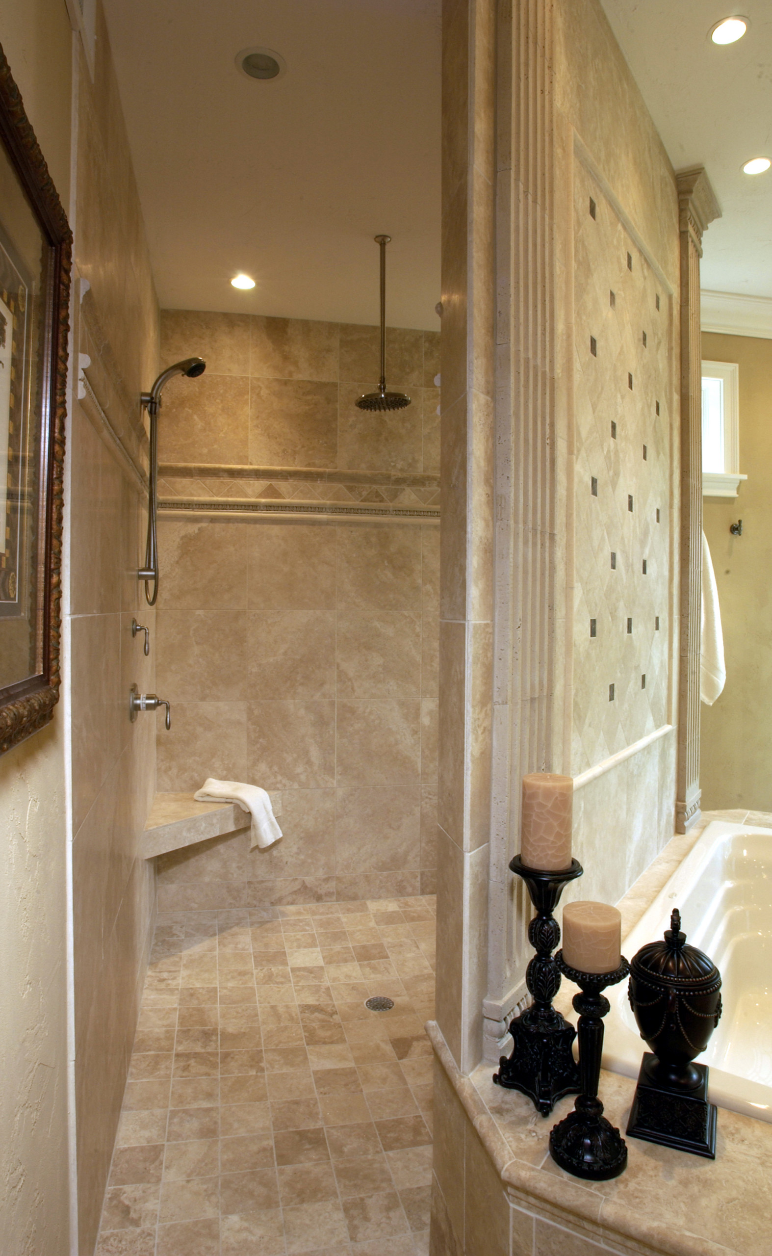 75 Beautiful Traditional Doorless Shower Pictures Ideas July