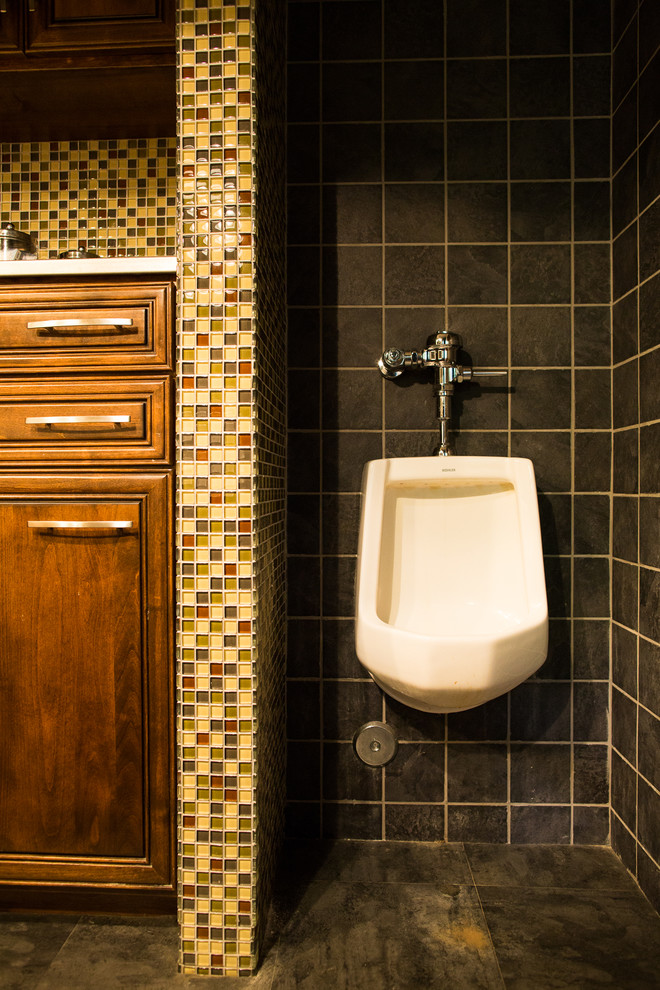 Wall Mounted Urinal Transitional Bathroom Los Angeles by john