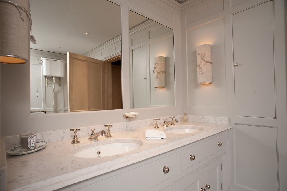 This is an example of a medium sized classic bathroom in Gloucestershire.
