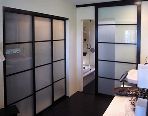 Wall Slide Doors - Contemporary - Bathroom - New York - by The Sliding ...