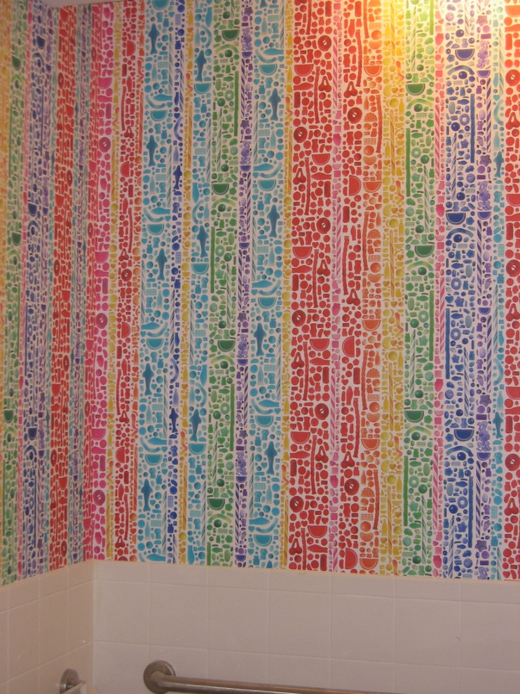 wallpaper installs - Modern - Bathroom - New York - by WALL DECOR ...