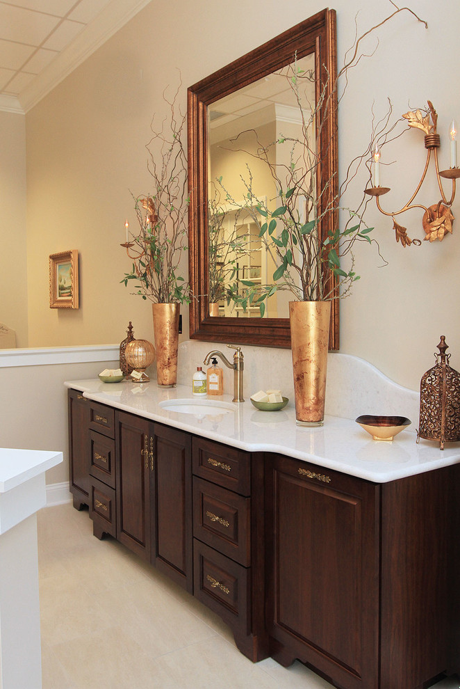 Walnut Bath Vanity Traditional Bathroom Jacksonville by The