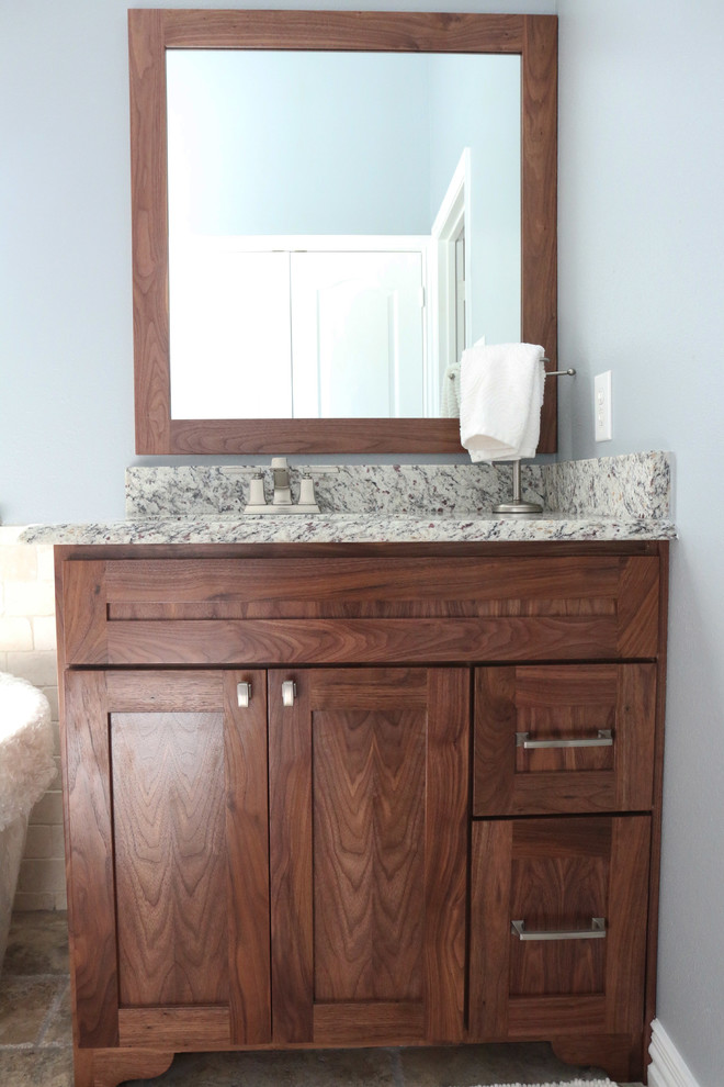 Walnut Master Bath Transitional Bathroom Dallas by Express Wood
