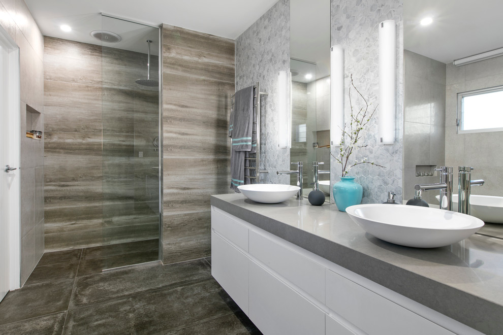 Warana Private Getaway Renovation Modern Bathroom Brisbane by User Houzz