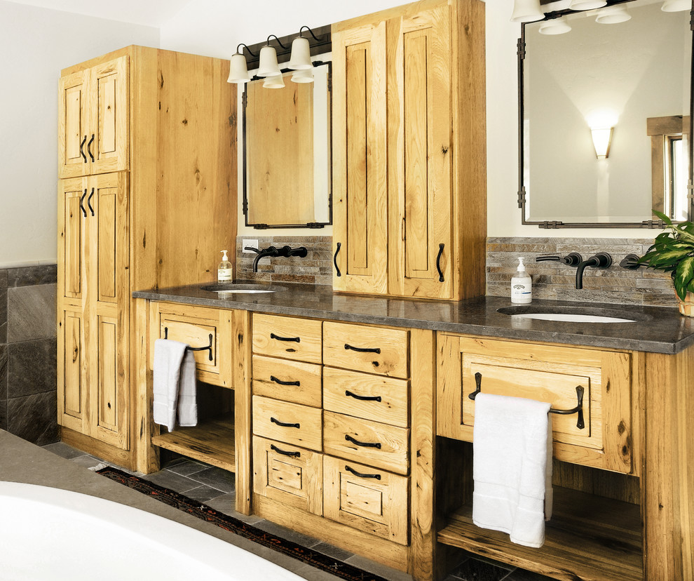 Warm Hickory Cabinets: Custom Wood Products - Rustic ...