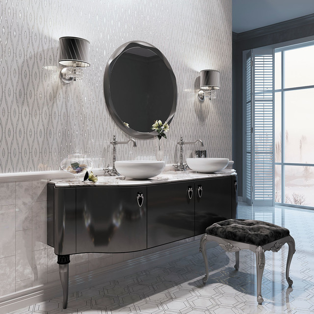 Water Jet Mosaics Collection Salle de Bain Washington, D.C. par