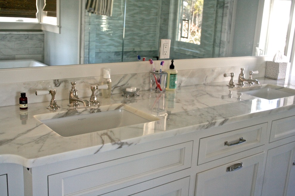 Watercolor Vanity Rustic Bathroom Miami by Florida Bath
