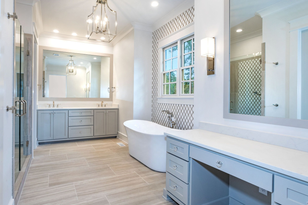 Waterview French Country Bathroom Little Rock by Carl Gray Henson Builders Houzz