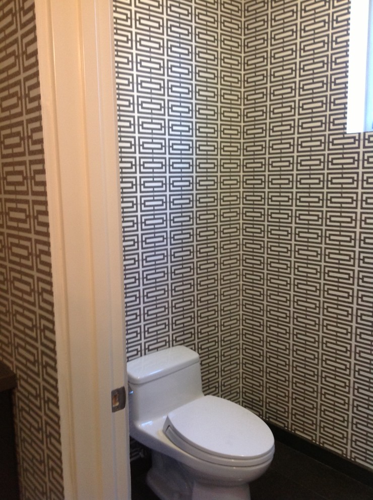 We Hang Custom Wallpapers Modern Bathroom Los Angeles by All