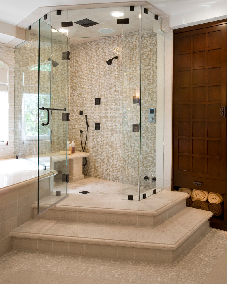 Inspiration for an asian bathroom remodel in Los Angeles