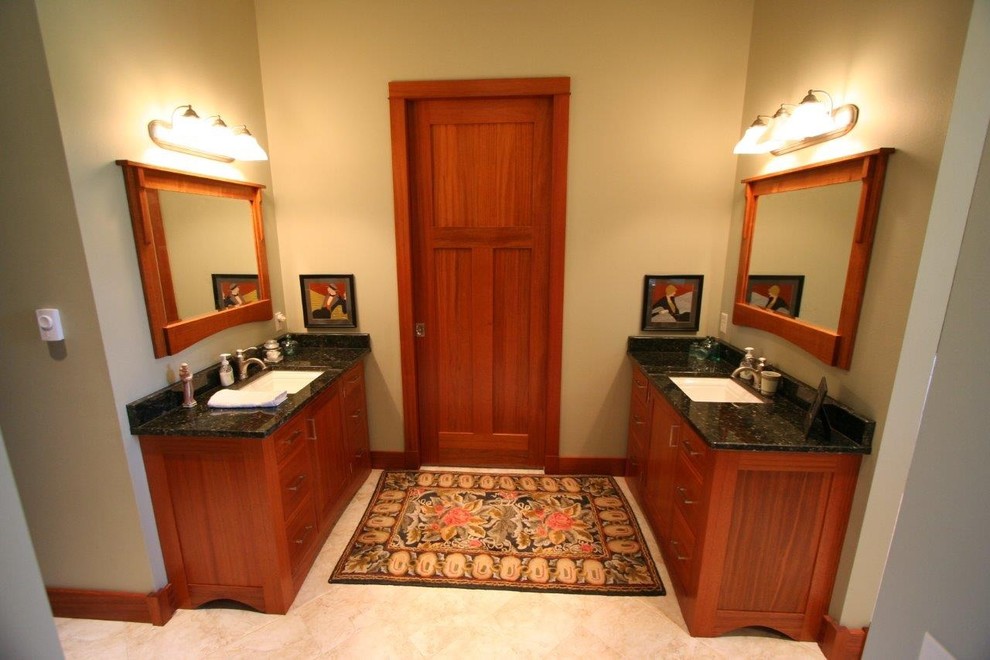 Inspiration for a craftsman bathroom remodel in Other