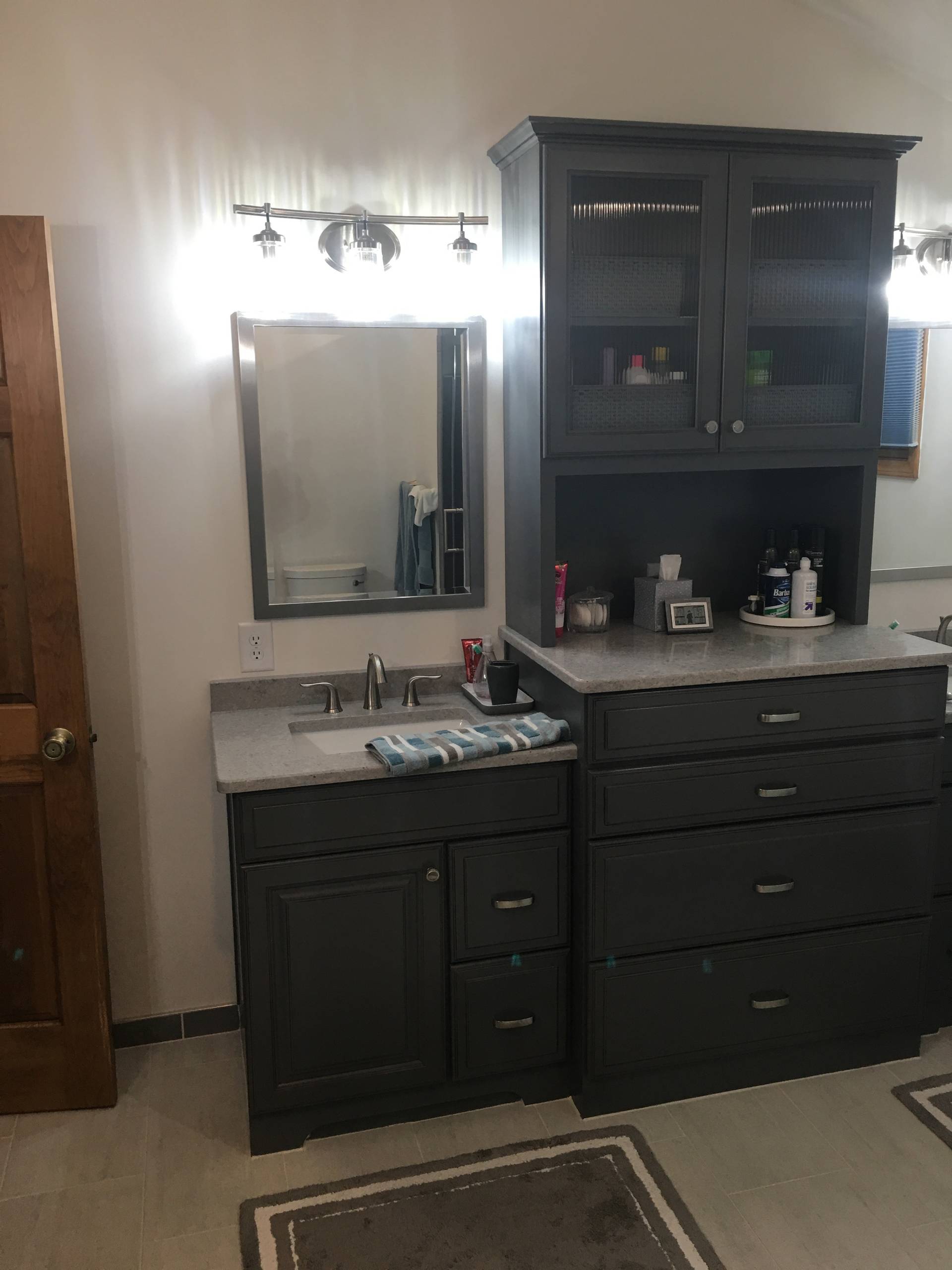 Custom Vanity With Makeup Desk Ideas Photos Houzz