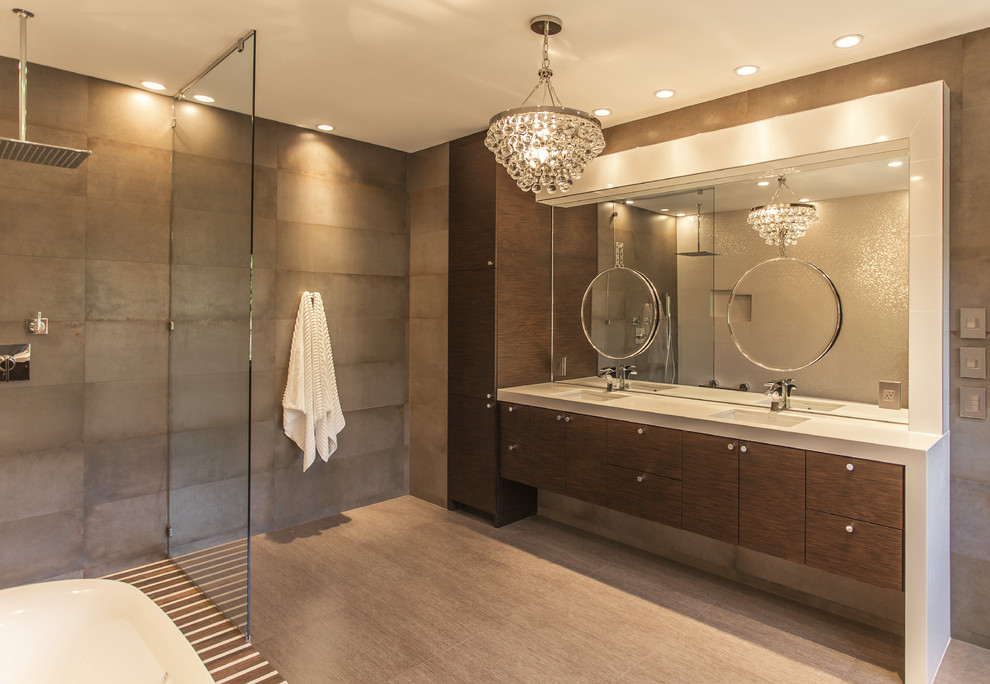 West University Master Bathroom Houston, Texas 2015 Modern